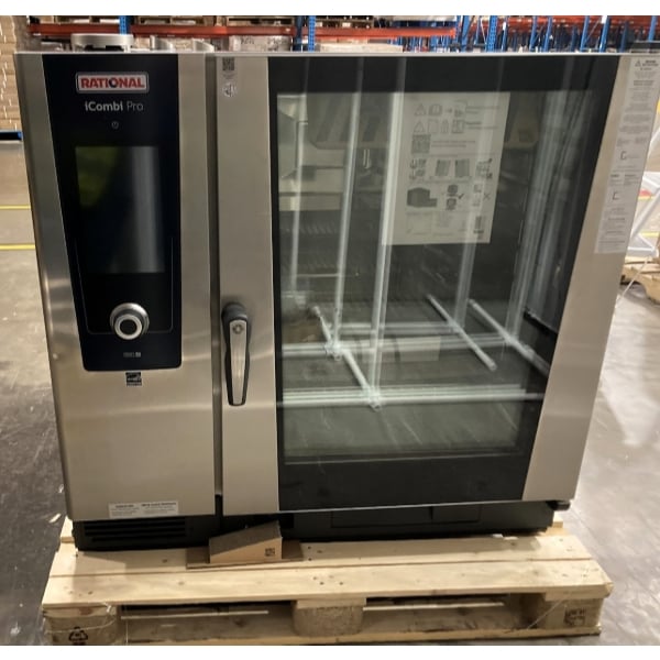 Scratch and Dent Rational iCombi Pro 10 Pan Full-Size Natural Gas Combi Oven - 208/240V, 1 Phase
