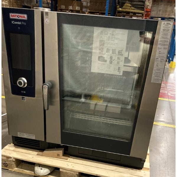 Scratch and Dent Rational iCombi Pro 10 Pan Full-Size Natural Gas Combi Oven - 208/240V, 1 Phase