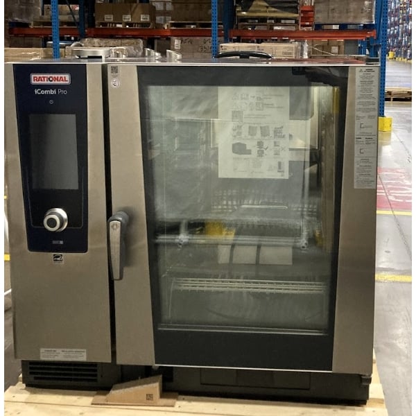 Scratch and Dent Rational iCombi Pro 10 Pan Full-Size Natural Gas Combi Oven - 208/240V, 1 Phase