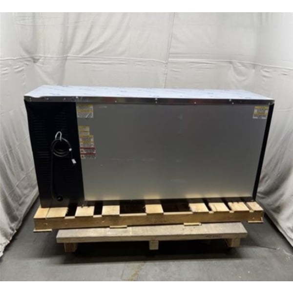Scratch and Dent Beverage-Air BBN72HC-GS-B-ALT 72" Black Underbar Sliding Glass Door Narrow Back Bar Refrigerator