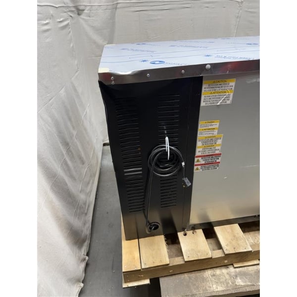 Scratch and Dent Beverage-Air BBN72HC-GS-B-ALT 72" Black Underbar Sliding Glass Door Narrow Back Bar Refrigerator