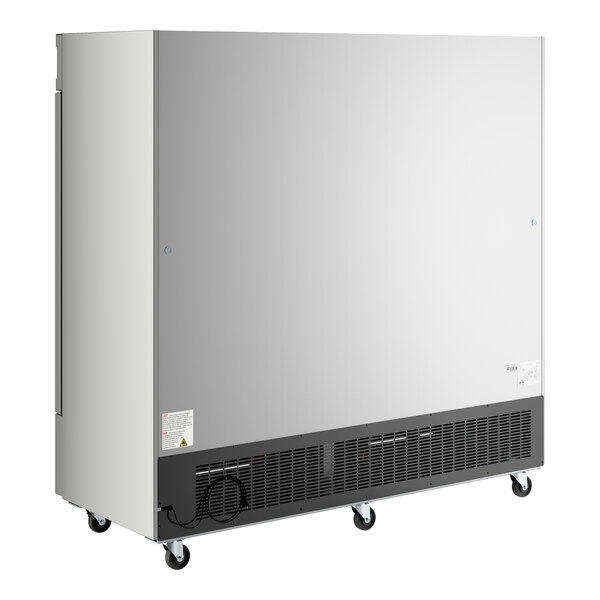 Scratch and Dent Avantco SS-3R-HC 81 5/16" Stainless Steel Solid Door Reach-In Refrigerator