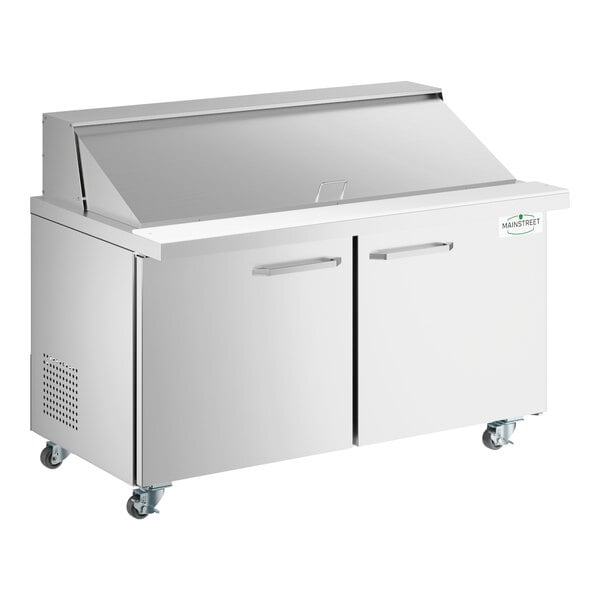 Scratch and Dent MainStreet Equipment 60" Mega Top 2 Door Refrigerated Sandwich Prep Table