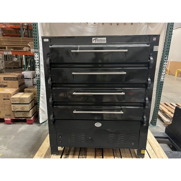 Scratch and Dent Peerless 2348M NAT Natural Gas Large Capacity 8-Pan Quadruple Deck Mexican Oven - 96,000 BTU