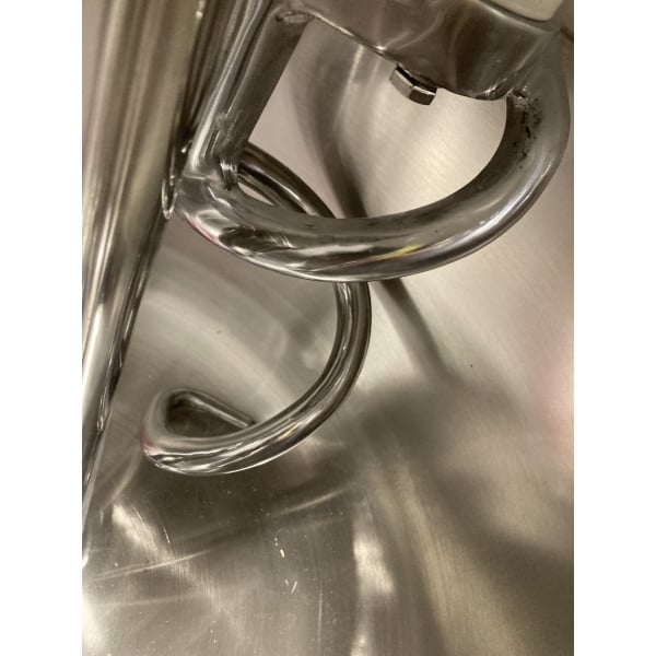 Scratch and Dent Estella SM80 80 Qt. / 116 lb. Two-Speed Spiral Dough Mixer - 220V, 3 Phase, 4 1/4 hp