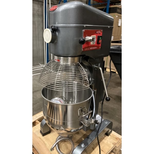 Scratch and Dent Avantco MX40H 40 Qt. Planetary Floor Mixer with Guard & Standard Accessories - 240V, 2 hp