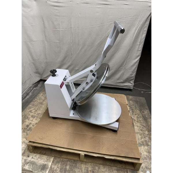 Scratch and Dent Estella DPC18T 18" Dual-Heat Manual Clamshell Pizza / Tortilla Dough Press - 240V, 3300W
