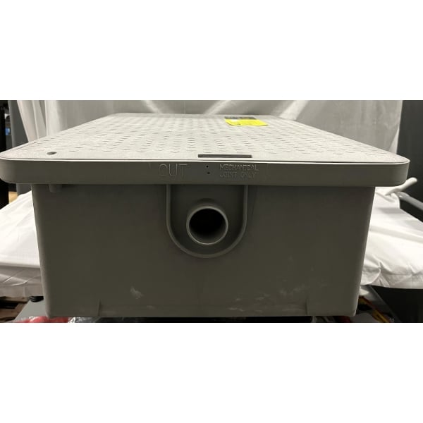Scratch and Dent Endura 3925A02LO Lo-Pro 50 lb. 25 GPM Low Profile Grease Trap with 2" Hub