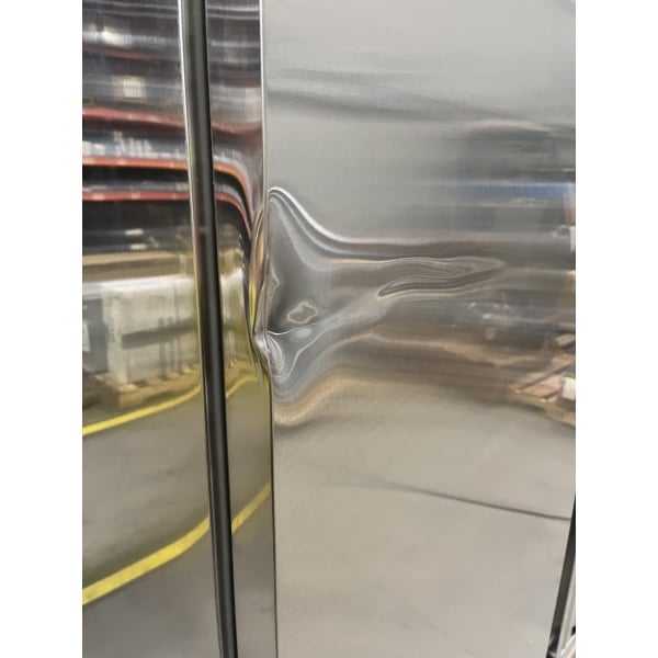 Scratch and Dent Avantco SS-3R-HC 81 5/16" Stainless Steel Solid Door Reach-In Refrigerator