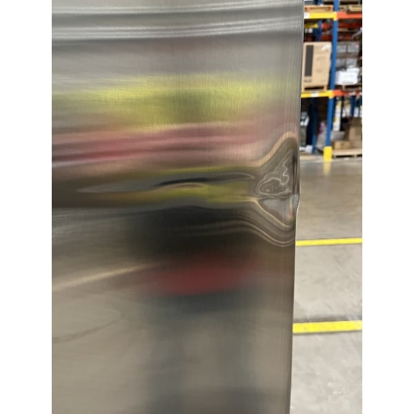 Scratch and Dent Avantco SS-3R-HC 81 5/16" Stainless Steel Solid Door Reach-In Refrigerator