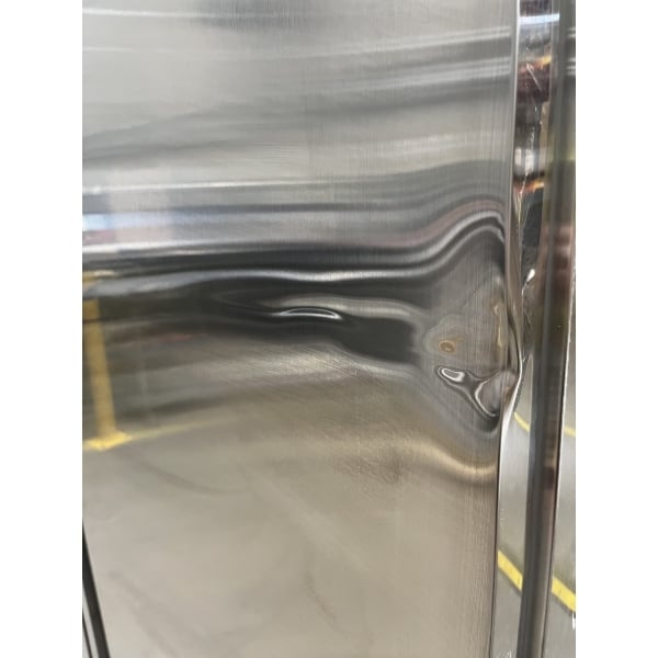 Scratch and Dent Avantco SS-3R-HC 81 5/16" Stainless Steel Solid Door Reach-In Refrigerator