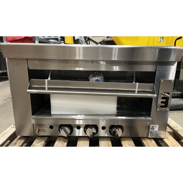 Scratch and Dent Cooking Performance Group S-36-SB-N 34" Natural Gas Infrared Salamander Broiler - 36,000 BTU