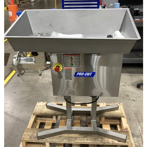 Scratch and Dent ProCut KG-32-XP #32 Electric Meat Grinder with Stand - 220V, 3 Phase, 5 hp