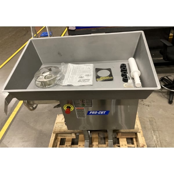 Scratch and Dent ProCut KG-32-XP #32 Electric Meat Grinder with Stand - 220V, 3 Phase, 5 hp