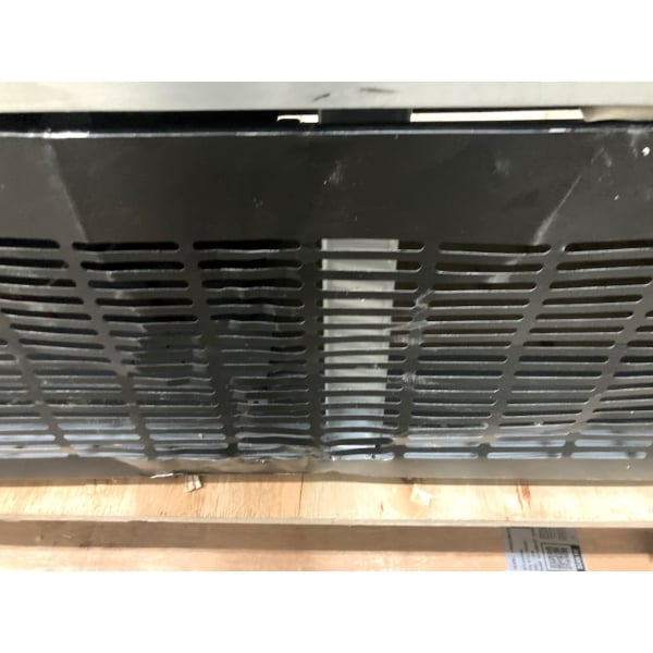 Scratch and Dent Avantco GDC-69-HC 78 1/4" Black Swing Glass Door Merchandiser Refrigerator with LED Lighting
