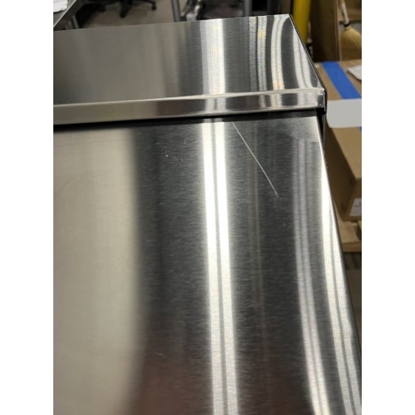 Scratch and Dent Avantco SS-PT-36-HC 36" 2 Door Stainless Steel Refrigerated Sandwich Prep Table