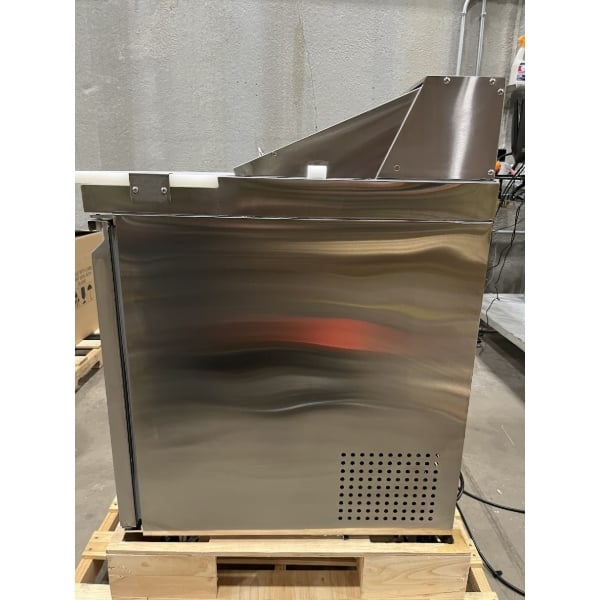 Scratch and Dent Avantco SS-PT-36-HC 36" 2 Door Stainless Steel Refrigerated Sandwich Prep Table