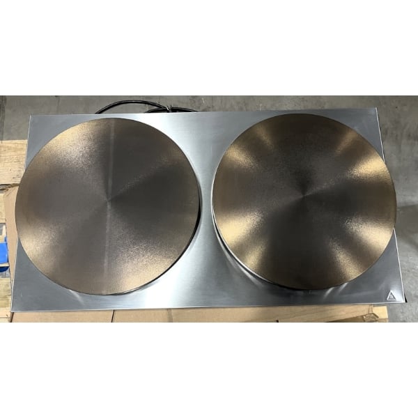 Scratch and Dent Krampouz CECIJ4 15 3/4" Dual Electric Cast Iron Crepe Maker - 240V / 3600W