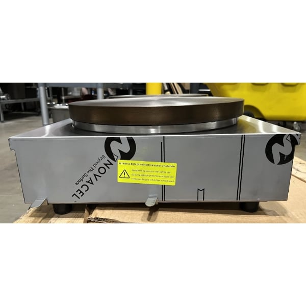 Scratch and Dent Krampouz CECIJ4 15 3/4" Dual Electric Cast Iron Crepe Maker - 240V / 3600W