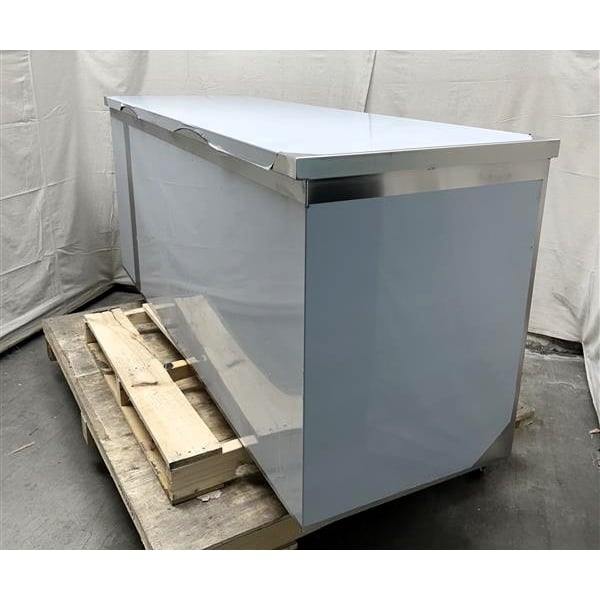Scratch and Dent Regency 24" x 72" 16 Gauge Type 304 Stainless Steel Enclosed Base Sliding Door Table with Drawers
