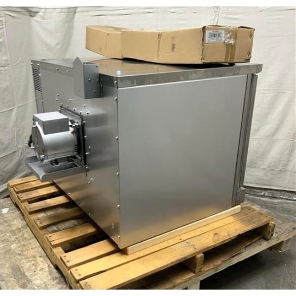 Scratch and Dent MainStreet Equipment EC2-C Double Deck Electric Full Size Convection Oven with Legs - 208V, 3 / 1 Phase, 11 kW