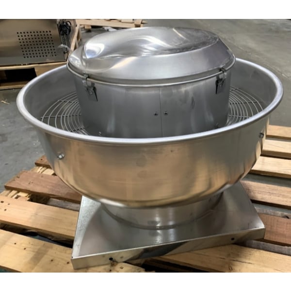Scratch and Dent Canarm 12 1/4" Variable Speed Capable Upblast Direct Drive Aluminum Exhaust Fan ALX120-UD033V - 1,400 CFM, 1,650 RPM, 120/240V, 1 Phase