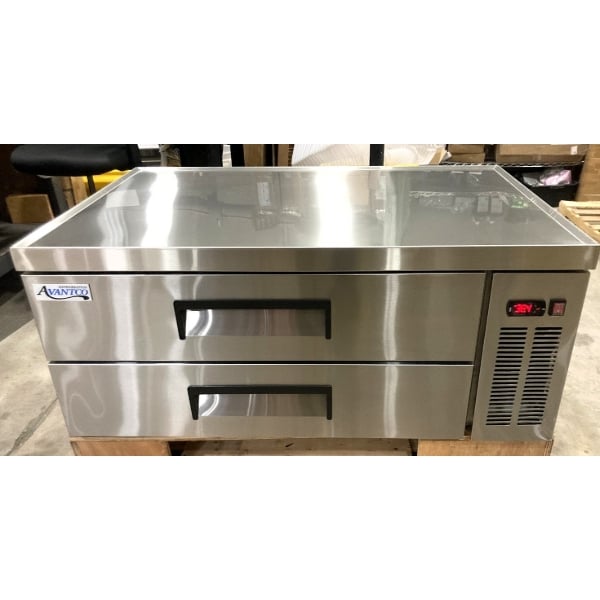 Scratch and Dent Avantco CBE-48-HC 48" 2 Drawer Refrigerated Chef Base