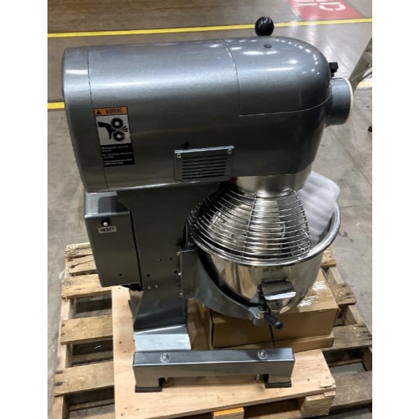 Scratch and Dent Avantco MX20WFB 20 Qt. Planetary Stand Mixer with Guard, Standard Accessories, & Flexible Silicone Blade Scraper - 120V, 1 1/2 hp