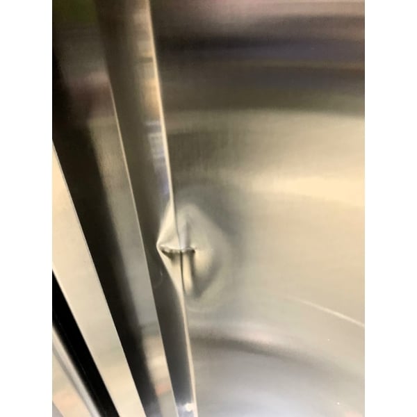 Scratch and Dent Avantco SS-3R-HC 81 5/16" Stainless Steel Solid Door Reach-In Refrigerator