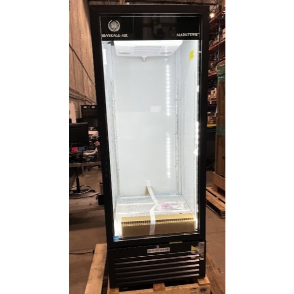 Scratch and Dent Beverage-Air MT23-1B 29 1/2" Marketeer Series Black Refrigerated Glass Door Merchandiser with LED Lighting