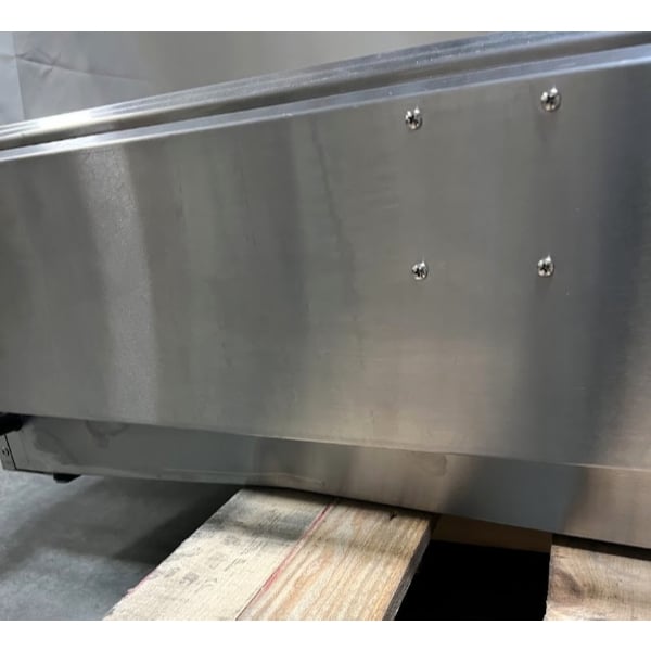 Scratch and Dent Cooking Performance Group GTU-CPG-60-L Ultra Series 60" Chrome Plated Liquid Propane 5-Burner Countertop Griddle - 150,000 BTU