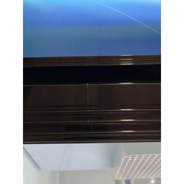 Scratch and Dent Avantco GDC-15-HC 25 5/8" Black Swing Glass Door Merchandiser Refrigerator with LED Lighting