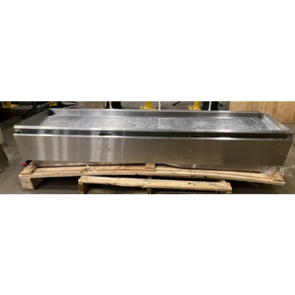 Scratch and Dent Cooking Performance Group GM-CPG-72-NL 72" Gas Countertop Griddle with Manual Controls - 180,000 BTU