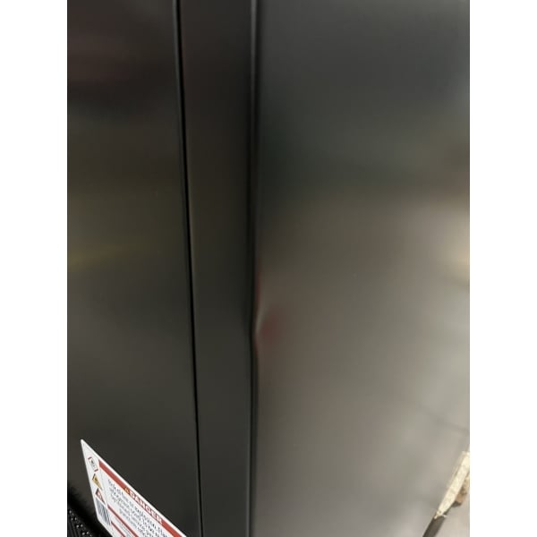 Scratch and Dent True GDM-69-HC-LD 78 1/8" Black Refrigerated Sliding Glass Door Merchandiser with LED Lighting