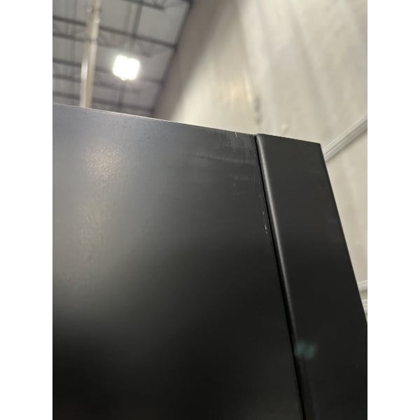 Scratch and Dent True GDM-69-HC-LD 78 1/8" Black Refrigerated Sliding Glass Door Merchandiser with LED Lighting