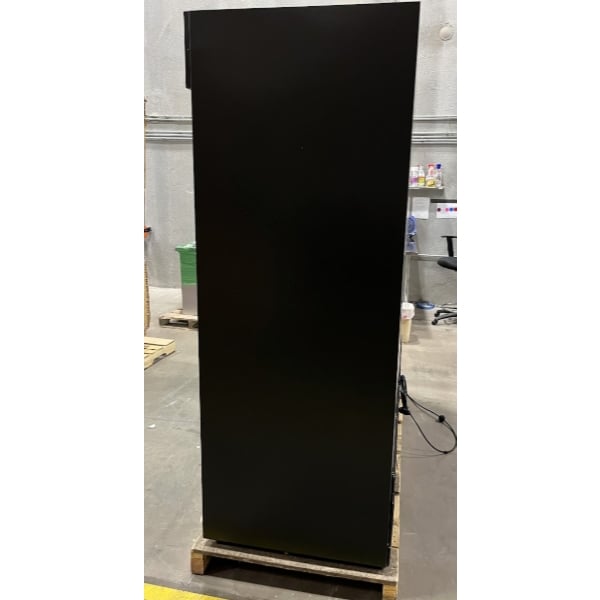 Scratch and Dent True GDM-69-HC-LD 78 1/8" Black Refrigerated Sliding Glass Door Merchandiser with LED Lighting