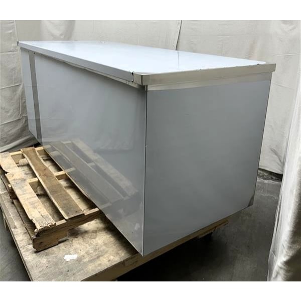 Scratch and Dent Regency 30" x 72" 16 Gauge Type 304 Stainless Steel Enclosed Base Sliding Door Table with Drawers