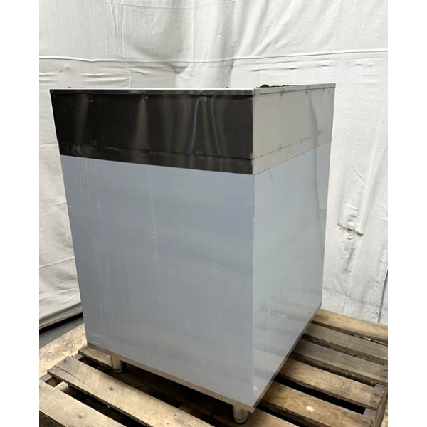 Scratch and Dent Regency Spec Line 24" x 24" 14-Gauge Stainless Steel Corner Work Table with Hinged Door and Lock