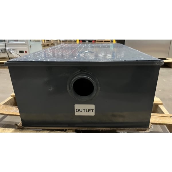 Scratch and Dent Watts WD-20-L-THD 40 lb. Low-Profile Grease Trap with Threaded Connections
