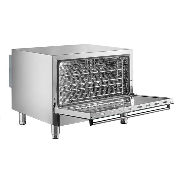 Scratch and Dent Cooking Performance Group COF-D4-M 4-Tray Full-Size Electric Digital Countertop Convection Oven with Moisture Injection - 208-240V, 5,600W