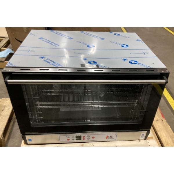 Scratch and Dent Cooking Performance Group COF-D4-M 4-Tray Full-Size Electric Digital Countertop Convection Oven with Moisture Injection - 208-240V, 5,600W