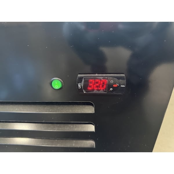 Scratch and Dent MainStreet Equipment GMC-23 28" Black Swing Glass Door Merchandiser Refrigerator - 120V