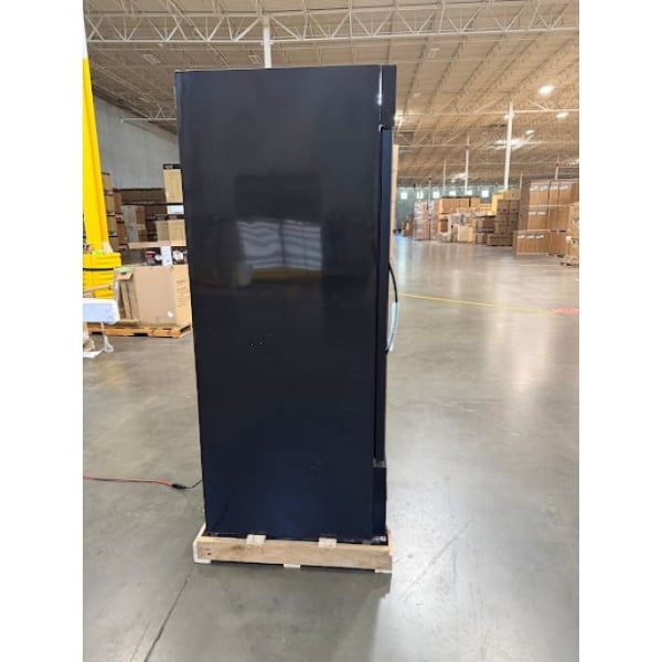 Scratch and Dent MainStreet Equipment GMC-23 28" Black Swing Glass Door Merchandiser Refrigerator - 120V