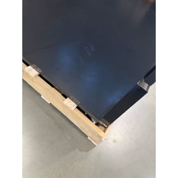 Scratch and Dent MainStreet Equipment GMC-23 28" Black Swing Glass Door Merchandiser Refrigerator - 120V