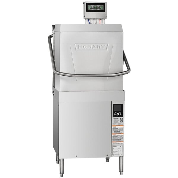 Scratch and Dent Hobart AM16-SCB Low Temperature Chemical Sanitizing Door-Style Dishwasher with Booster Heater - 208-240V, 1 Phase