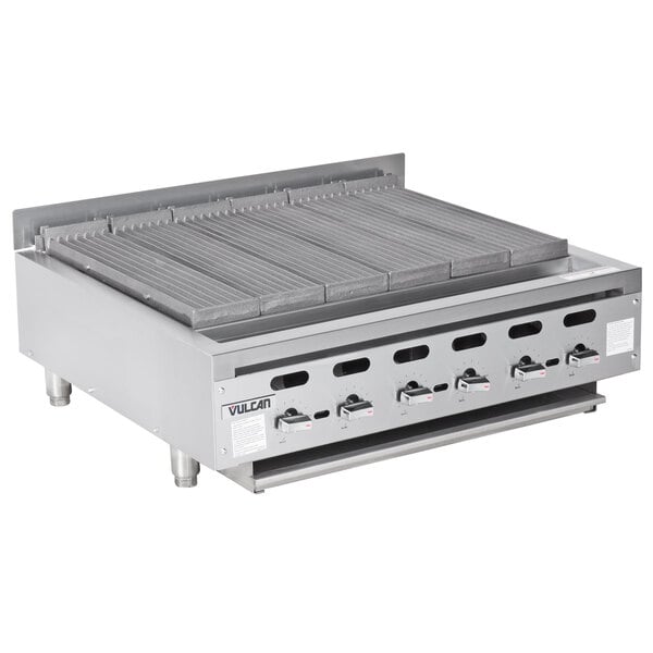 Scratch and Dent Vulcan VACB36 - 101 Achiever 36" Medium-Duty Radiant Natural Gas Charbroiler - 102,000 BTU