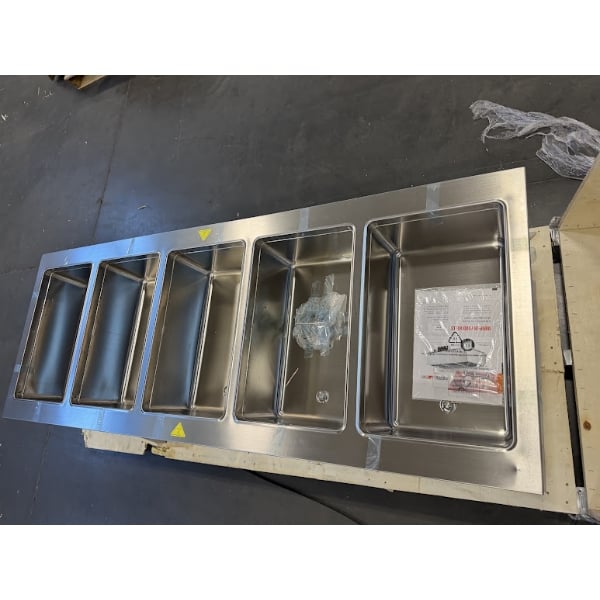 Scratch and Dent ServIt SDW-5H Five Pan Full Size Insulated Drop-In Hot Food Well - 208/240V