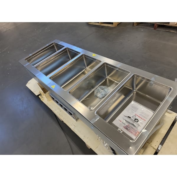 Scratch and Dent ServIt SDW-5H Five Pan Full Size Insulated Drop-In Hot Food Well - 208/240V
