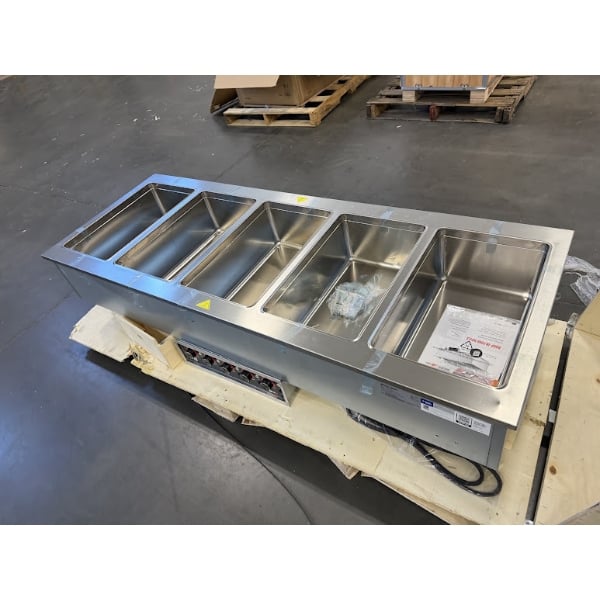 Scratch and Dent ServIt SDW-5H Five Pan Full Size Insulated Drop-In Hot Food Well - 208/240V