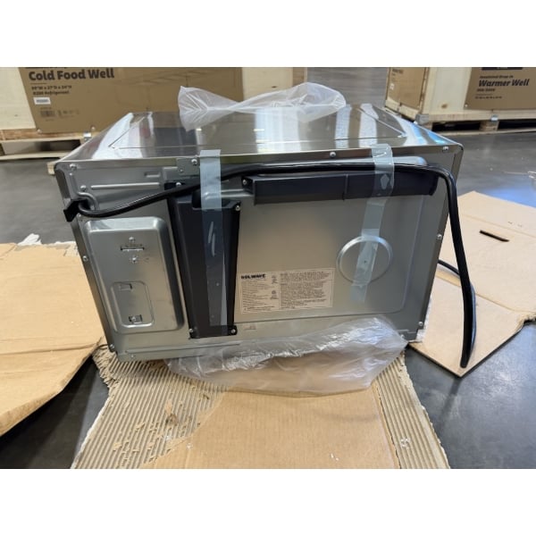 Scratch and Dent Solwave Stackable Commercial Microwave with Large 1.2 cu. ft. Interior and Push Button Controls - 1,200W, 120V